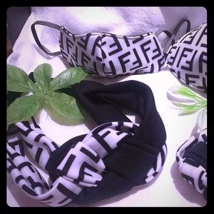 Mask with matching headband